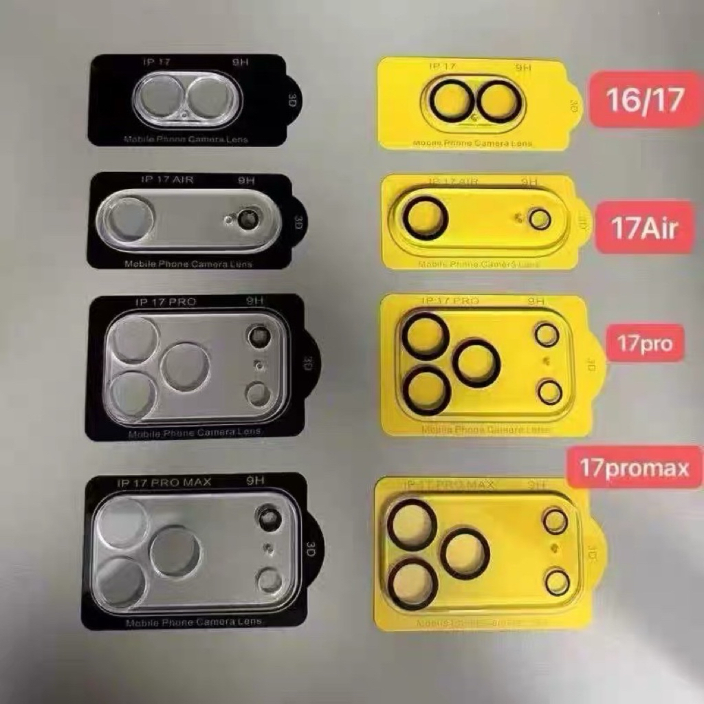ฟิมล์กระจกติดเลนส์กล้องสำหรับiPhone17/ip17Air/ip17pro/ip17promax