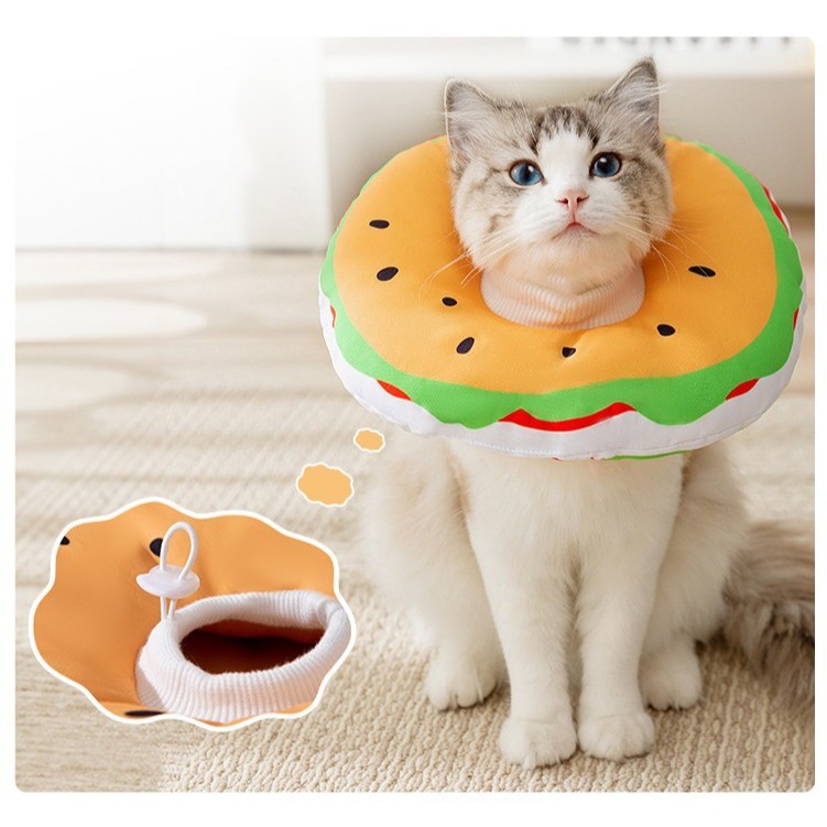 PEKO PET&CAT [คอลล่า012] ปลอกคอกันเลียสัตว์เลี้ยง คอลล่าหมอนนุ่ม คอลล่าแมวและสุนัข คอลล่ากันเลีย