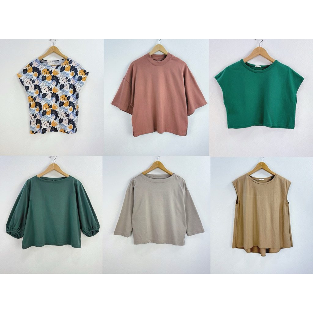 (ลงเพิ่ม 8/5) 🧺 เสื้อยืดผู้หญิง Uniqlo , Gu , แบรนด์ญี่ปุ่น