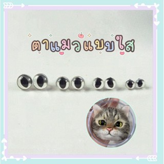 👀ตาพลาสติกแบบใส ม่านตาดำรี/ตาดำกลม แบบทำสีเอง ตาหมา/แมว แพค …