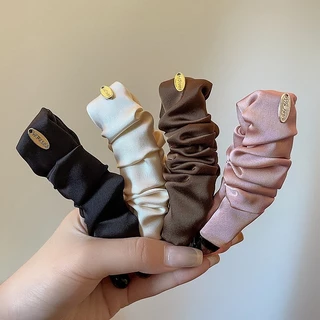 พร้อมส่ง!🇹🇭 ราคา/ชิ้น กิ๊บผ้าซาตินจีบหรูหรา รุ่น Satin Pleated Hair Clip โทนสีหวานสุภาพ หนีบแน่น เนื้องานเกาหลี คุณภาพดี