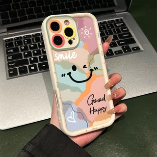 แฟชั่นกราฟิติ ที่มีสีสันยิ้มใบหน้านุ่ม เคส For Samsung A55 A54 A53 A52s A52 A51 A50 A30s A50s A34 A15 A14 A04s/A13 M12