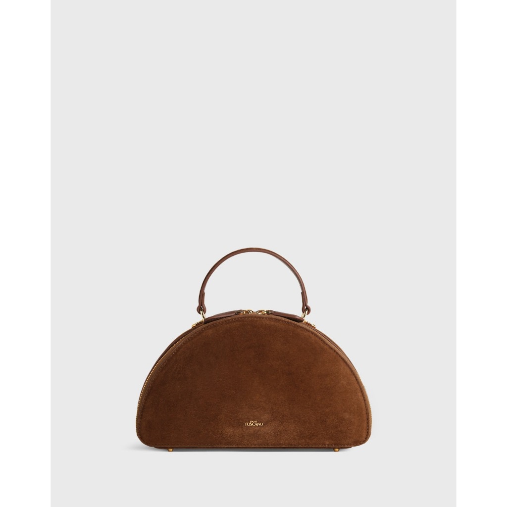 Tocco Toscano Luisa Train Case กระเป๋าถือผู้หญิง หนังกลับ Suede ดีไซน์หรูหรา ทรงสวย ใช้ได้ทุกโอกาส ราคา ถูกที่สุด ดีลบีเคเค แกลเลอรีภาพที่ 3