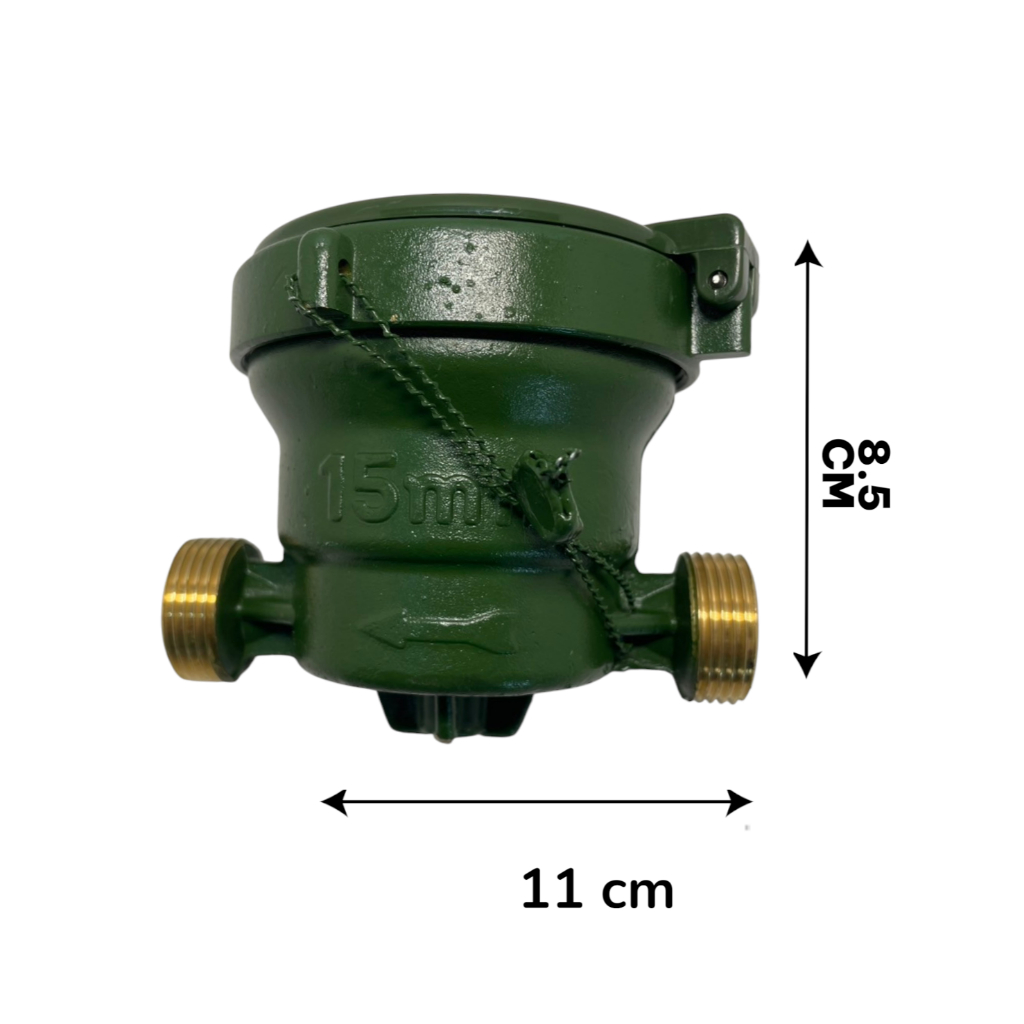 มาตรน้ำ มาตรวัดน้ำ มิเตอร์น้ำ 4หุน(1/2") ทองเหลือง (ตรา sanwa)