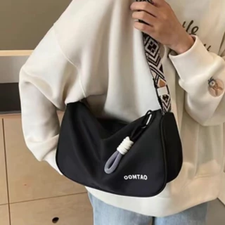 fashion.shop502 ลูกค้าใหม่ 1 บาท กระเป๋าสะพายข้าง คาดอก สไตล์วินเทจ คลาสสิด ความจุขนาดใหญ่ มีบริการส่งด่วน Z-010
