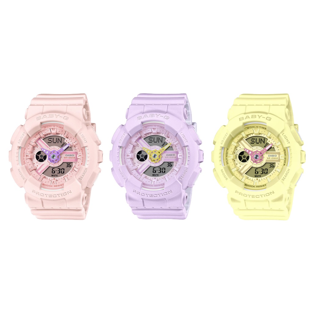 Casio Baby-G นาฬิกาข้อมือผู้หญิง สายเรซิน รุ่น BA-110AH (BA-110AH-4A,BA-110AH-6A,BA-110AH-9A)