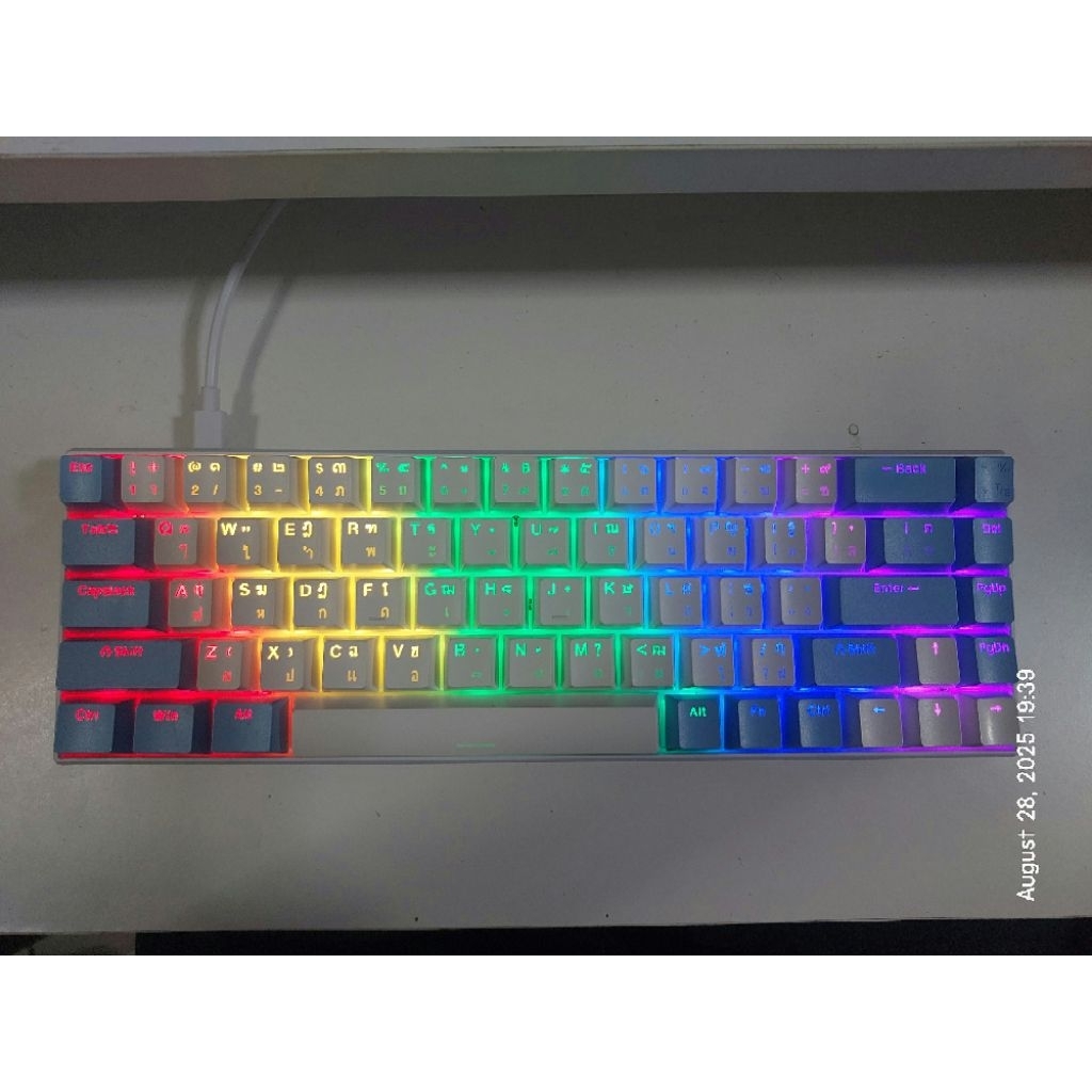 [มือสอง] DEKAY68 DK68 คีย์ไทยไฟลอด Mechanical Keyboard DEKAY DK คีย์ไทย คีย์บอร์ดภาษาไทย
