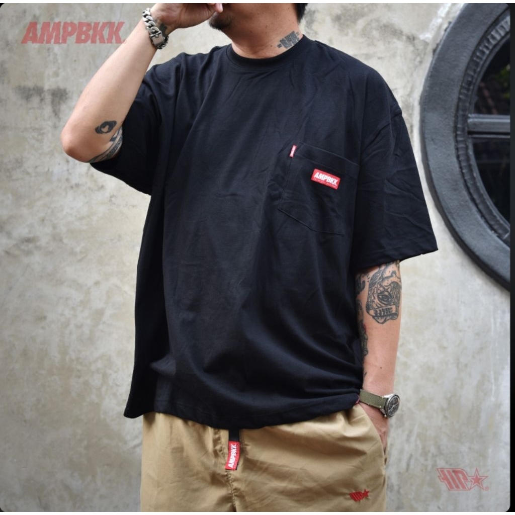 A.M.P. “BOX LOGO” OVS T-SHIRT
