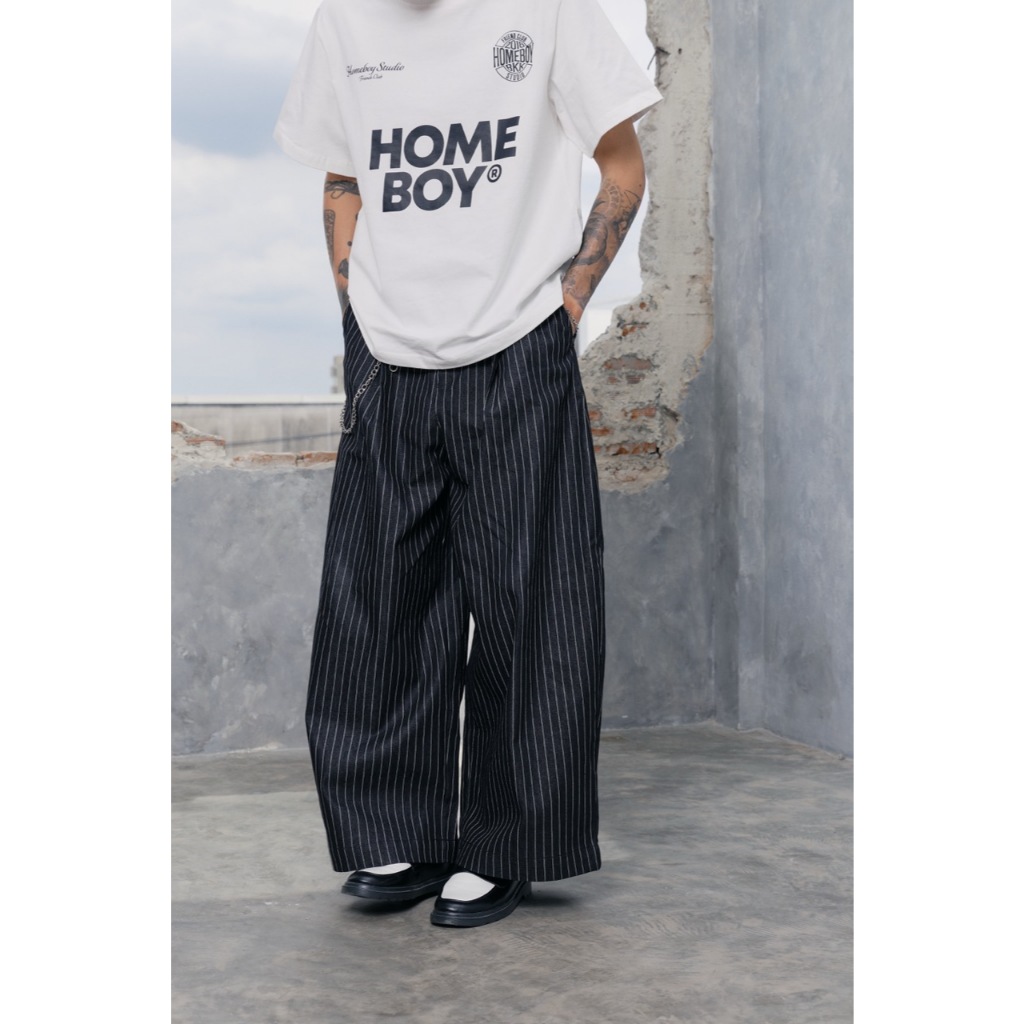 ❗️[ส่งเร็ว กทม. 1 วัน]❗️HOMEBOY กางเกงขายาว รุ่น HB.STRIPE.PANTS
