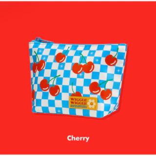 ✅พร้อมส่ง🌷Wiggle Wiggle🌷Pattern Pouch กระเป๋าซิป ใส่ของจุกจิก