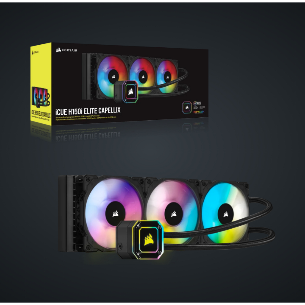 มือสอง CORSAIR ICUE H150I ELITE CAPELLIX CPU LIQUID COOLER (ระบบระบายความร้อนด้วยน้ำ)