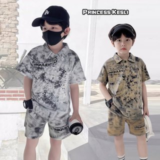 PRINCESS KESLI ชุดเสื้อโปโลเด็ก เสื้อแขนสั้น และกางเกงขาสั้น…
