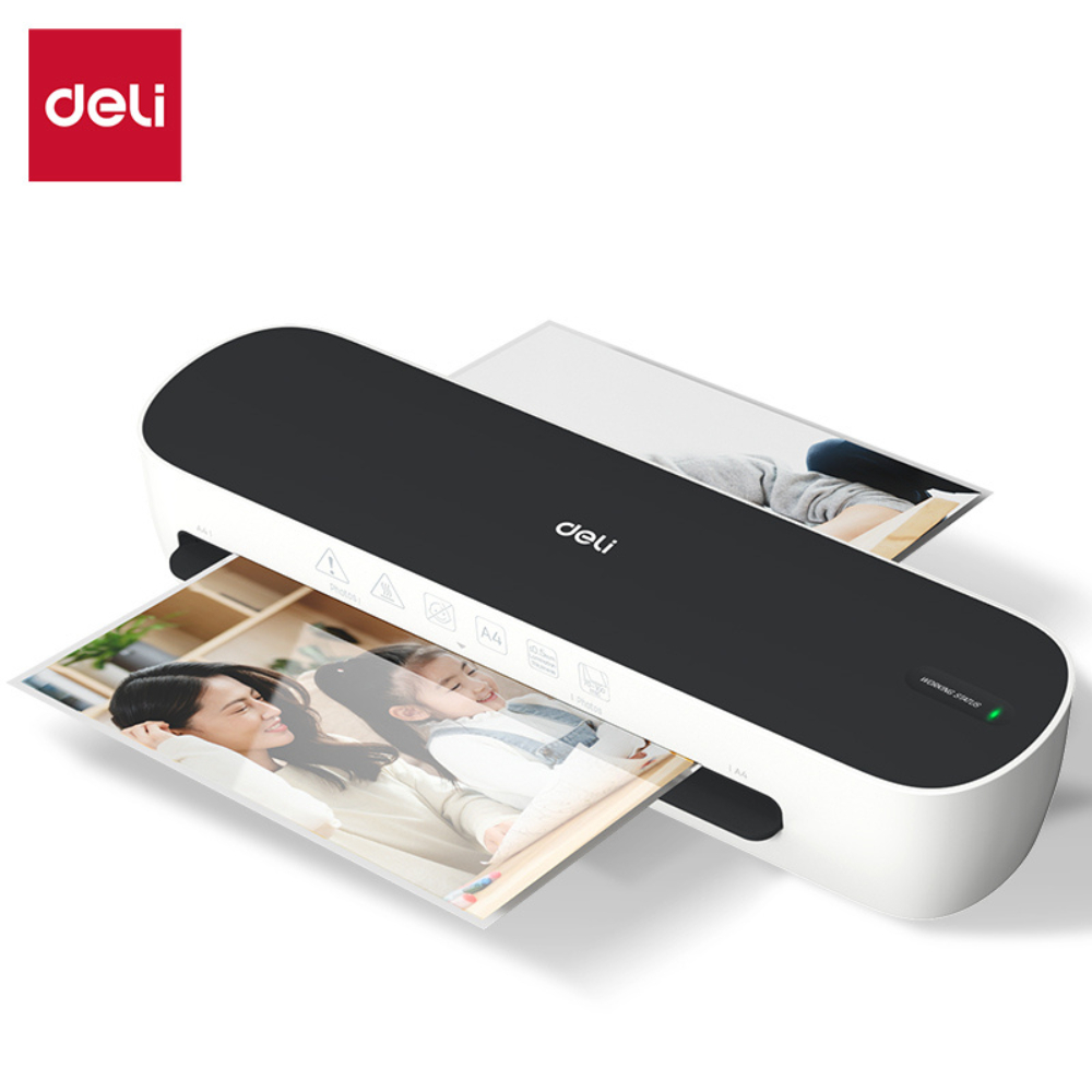 Deli เครื่องเคลือบเอกสาร เครื่องเคลือบบัตร A4 / A5 300 มม./นาที ร้อนเร็วใน 5 นาที Laminator