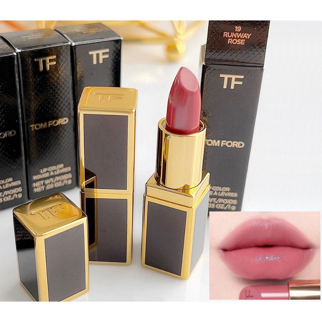 ✨ TOM FORD Mini Lip Color 1 g.  สี 19 RUNWAY ROSE