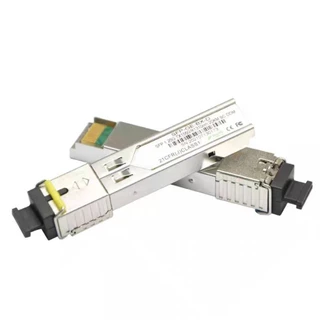 (1คู่) โมดูล SFP module sc [BiDi] Gigabit 20กิโล Gigabit SFP โมดูล BiDi โหมดเดี่ยว ไฟเบอร์ออปติคอล