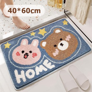 40*60cm พรมเซ็ตคู่ พรมขนสั้น พรมปูพื้น พรมปูพื้นในห้องครัว พ…