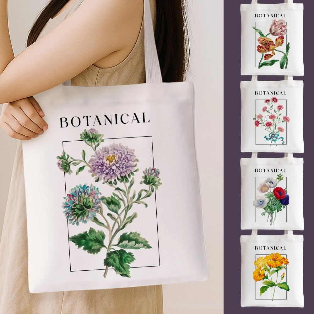 💥กระเป๋าผ้า ถุงผ้า เติมชื่อได้ Name Bags BOTANICAL POST