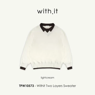 Withit Two Layers Sweater สเวตเตอร์ดับเบิ้ลเลเยอร์ - TPW10573