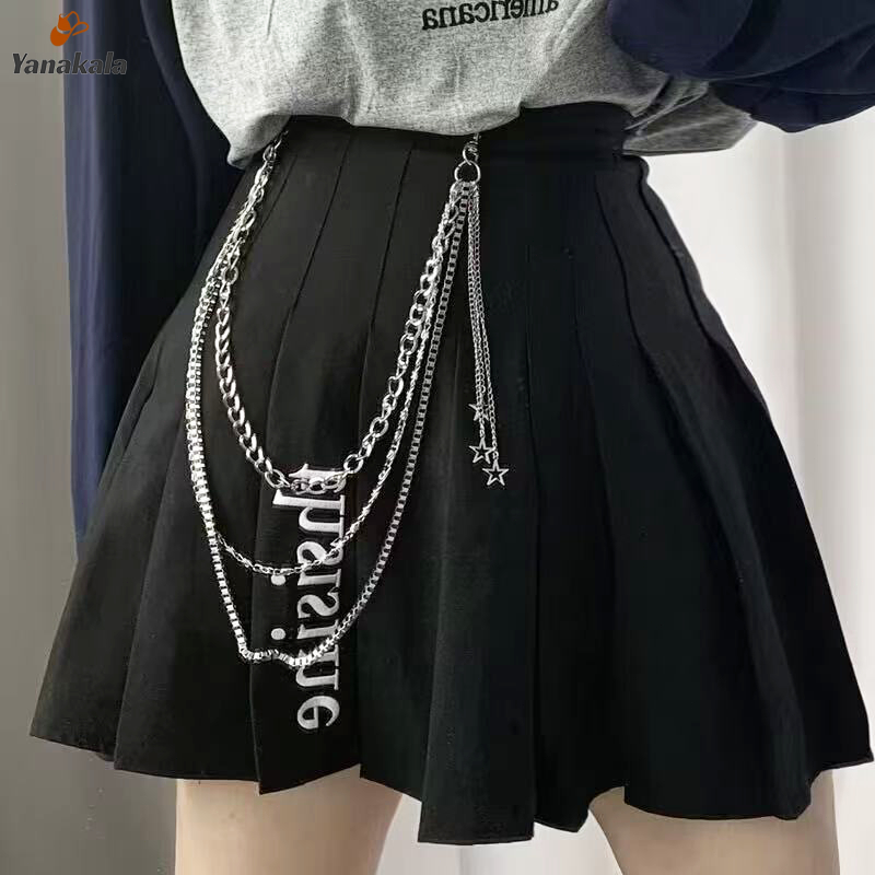 ส่งเร็ว🚚สร้อยคาดเอว สไตล์เกาหลี ผู้หญิง รูปดาวห้าแฉกสร้อยเอวสองชั้นอินเทรนด์อุปกรณ์เสริมไม่ซีดจาง-Yanakala