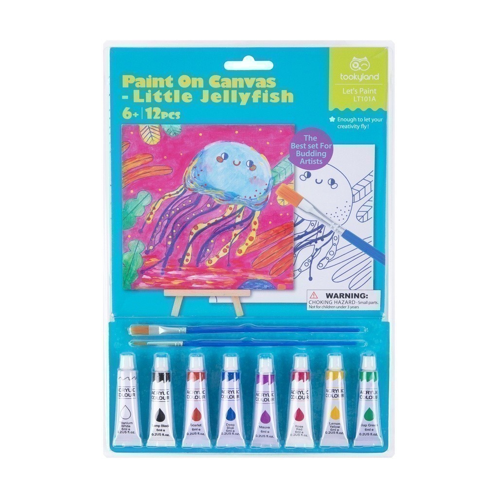 [bebeplay] Tookyland - Paint On Canvas - ชุดระบายสีบนแคนวาส ลายแมงกระพรุน