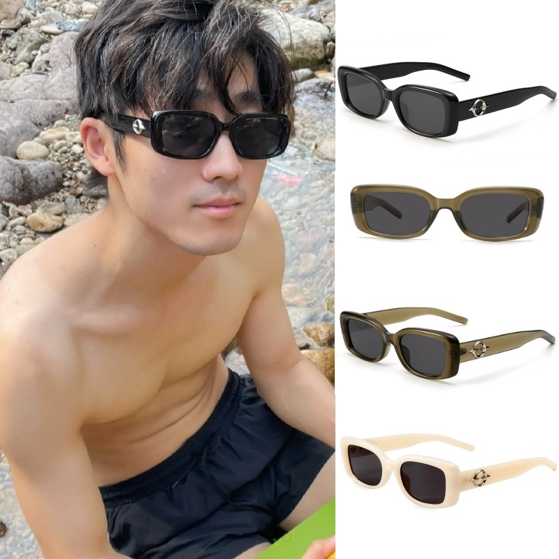 02BoldFrame Sunglasses แว่นตาทรง square เท่ ให้ลุคเข้ม กรอบแว่นชัดเหมาะกับผู้ชายสายแฟชั่น