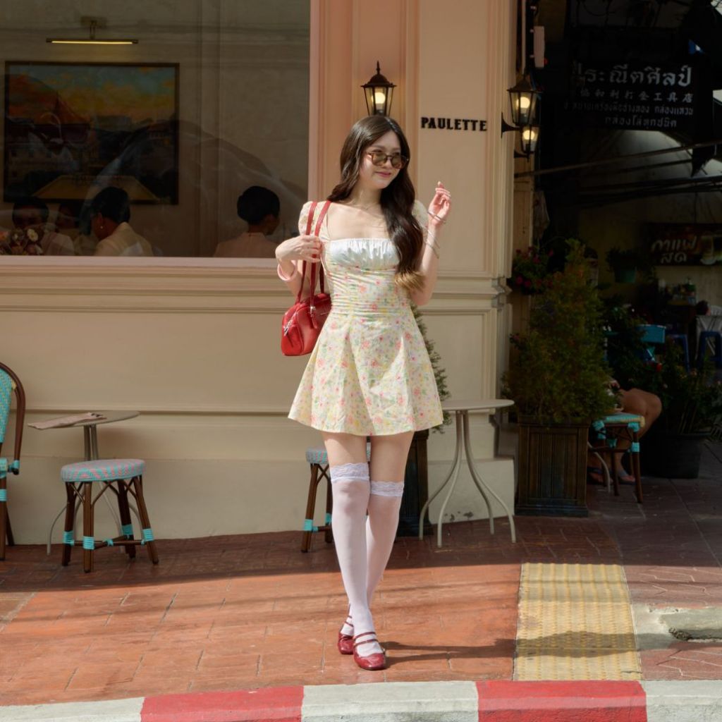 เดรสสั้นลายดอก Sandy Dress | Pjkk.clothes - รูปที่ 2