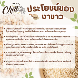 งาขาว (White Sesame) ชนิดยังไม่คั่ว 🍃100g. / 250g. / 500g.🍃