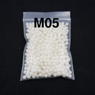 มุกมีรู ขนาด 3–10 มม. 30g | ตกแต่งช่อดอกไม้และประดับเสื้อผ้าต่างๆ
