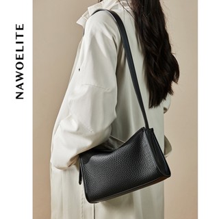 NAWOELITE FUFU Bag กระเป๋าสะพายไหล่สีดำสุดเก๋ แฟชั่นอเนกประส…