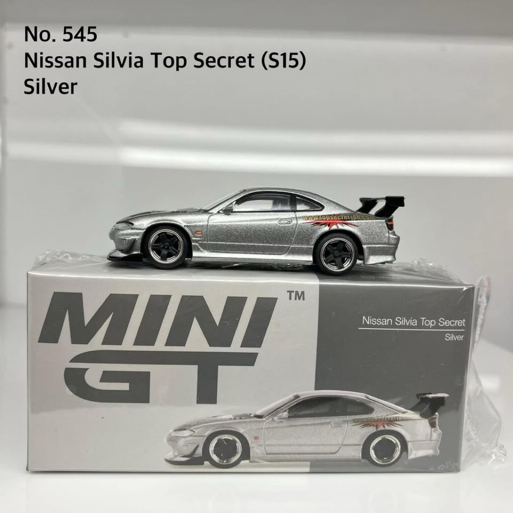 MiniGT📌No. 545-R 📌Nissan Silvia Top Secret (S15) Silver