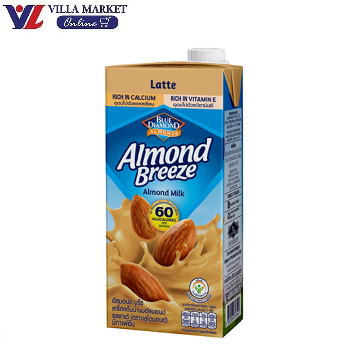 Blue Diamond Almond Milk Latte Flavor 946Ml รสลาเต้ นม นมกล่อง