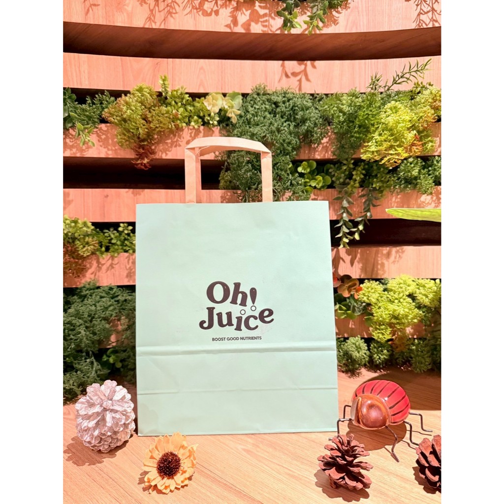 OH Juice โอ้จุยส์ ถุงกระดาษ ถุงใส่ของ ถุงหิ้ว ถุงหนา ถุงของขวัญ ถุงช้อปปิ้ง bag พร้อมส่ง