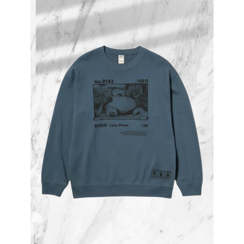[Limited Edition] Pokemon x UNIQLO UT Snorlax Sweatshirt | Official 2025 Japanese Anime Fashion Pull