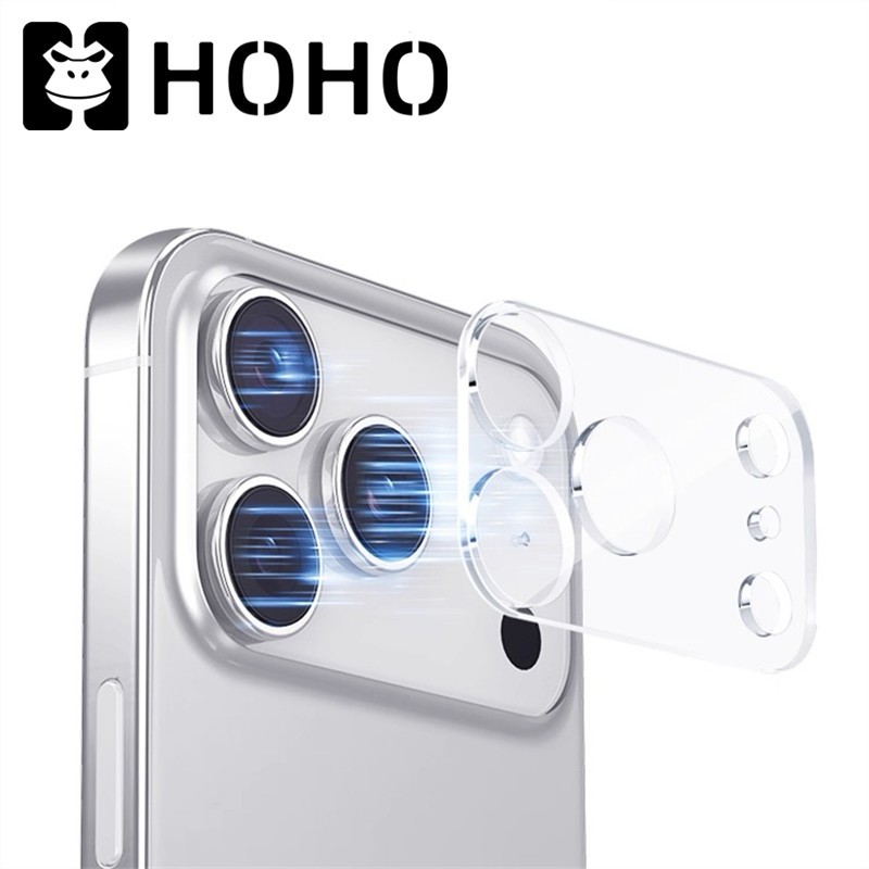 J ฟิล์มเลนส์กล้อง ใช้สำหรับ iPhone 17 Air 11 12 13 14 15 16 17 Pro Max Mini 14 15 16 Plus 9H ครอบเลนส์แบบใส ฟิล์มกล้อง