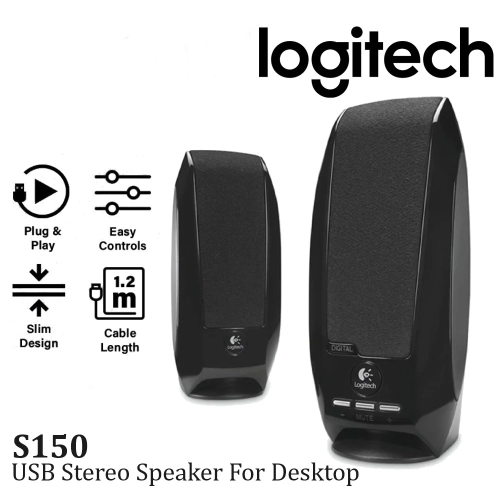 ⚡️ลำโพงคอมเสียงดี⚡️ LOGITECH S150 USB Stereo Speakers for Desktop or Laptop ลำโพ