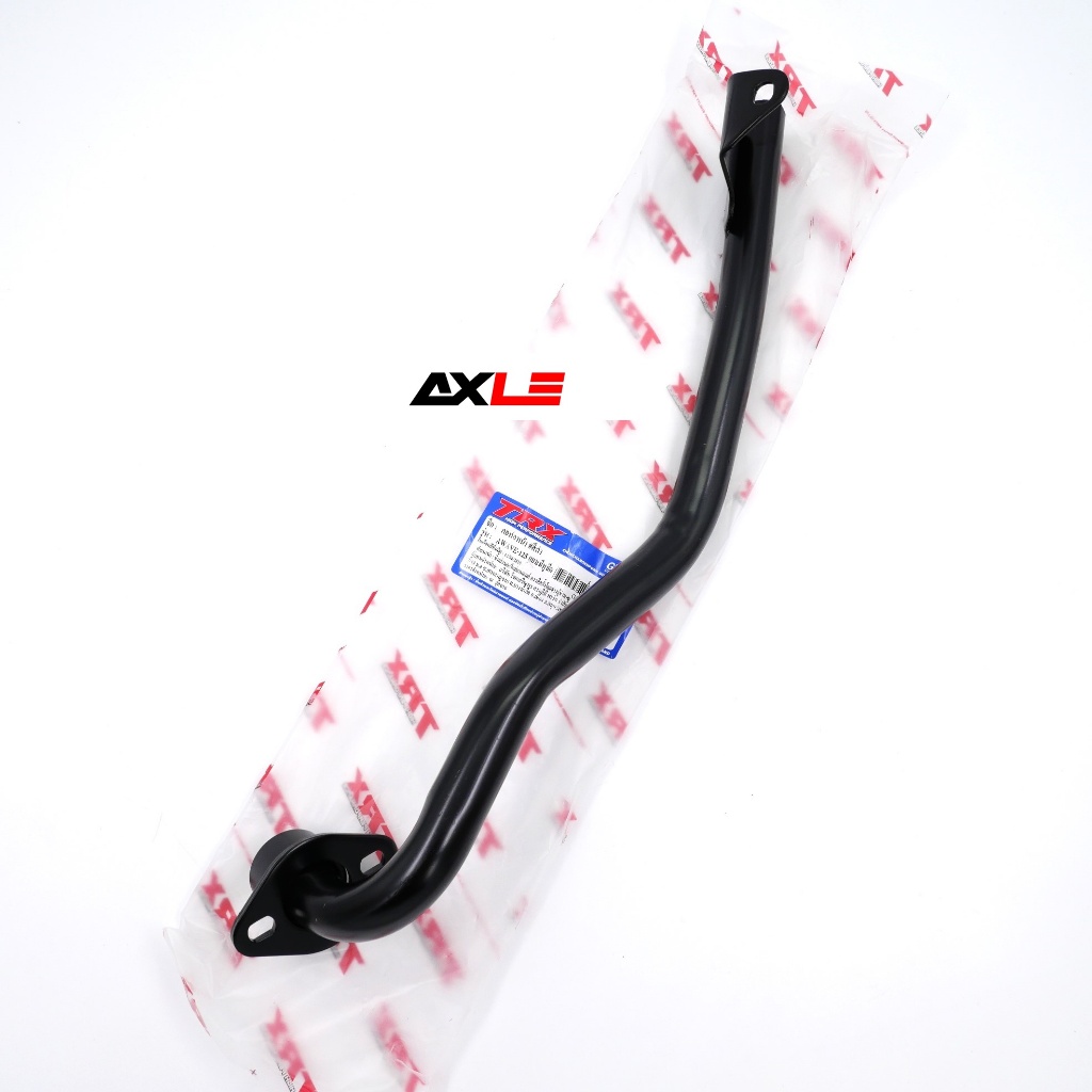 คอท่อหน้า รุ่น Wave-125 แบบมีหูยึด #TRX สีดำ