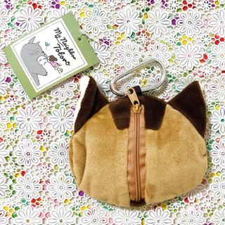 [พร้อมส่ง🇹🇭] ถุงผ้าพับได้+กระเป๋าพวงกุญแจ My Neighbor Totoro Eco Shopping Bag With Carabiner Plush Ghibli