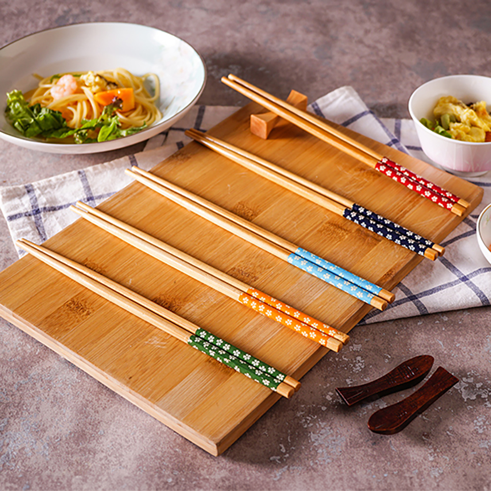 HOMESTUFF ตะเกียบไม้ธรรมชาติ สไตล์ญี่ปุ่น 24cm🥢