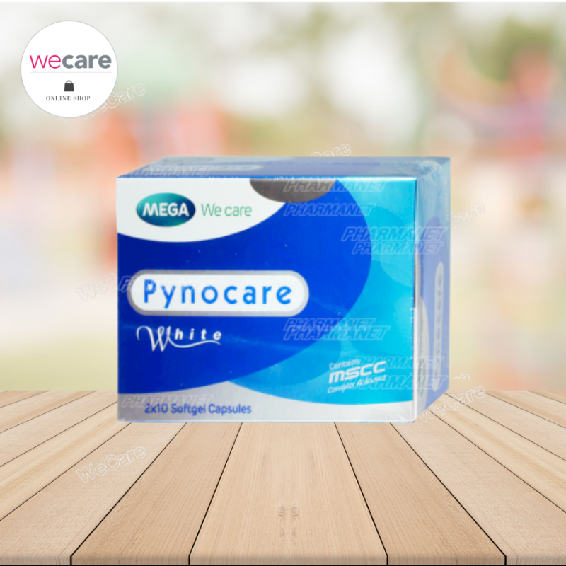 Mega Pynocare White 20 เม็ด เมก้า ไพโนแคร์ ไวท์ สารสกัดจากเปลือกสนมาริไทม์