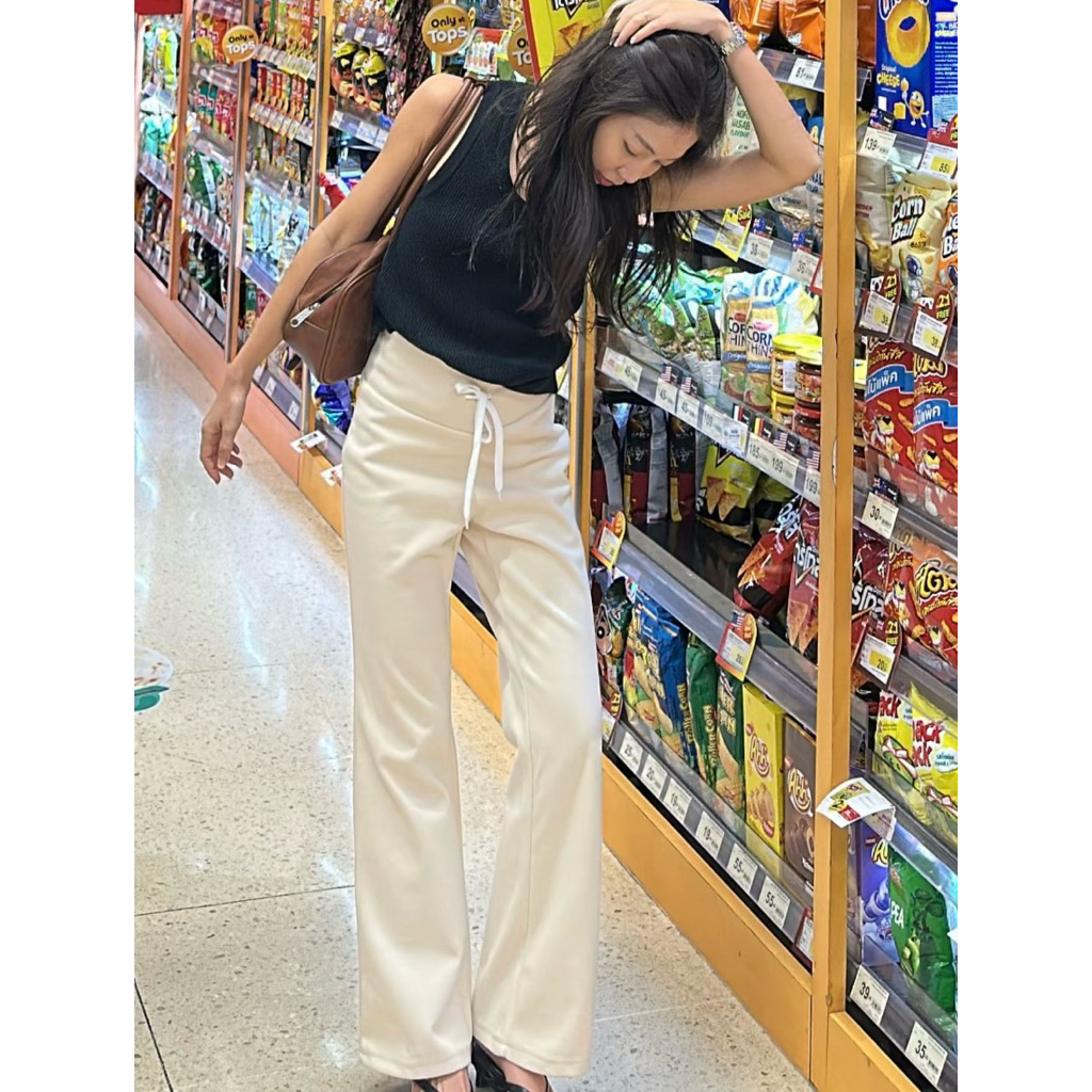 กางเกงวอร์มสีครีมไซส์Lร้านwanisa.studio