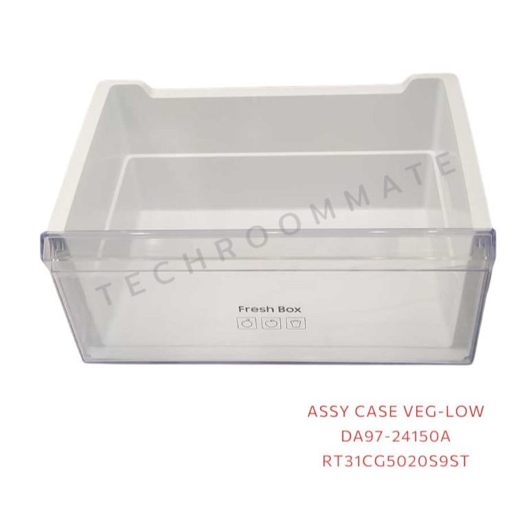 อะไหล่เเท้/ช่องใส่ผักชั้นล่างพร้อมฝา/ASSY CASE VEG-LOW/SAMSUNG/DA97-24150A/ใช้กับรุ่นRT31CG5020S9ST