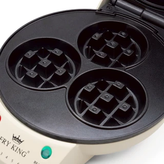 FRY KING เครื่องทำวาฟเฟิล เปลี่ยนถาดได้ (วงกลมและ 3 หลุม) รุ่น FR-WS03 รับประกัน 1 ปี