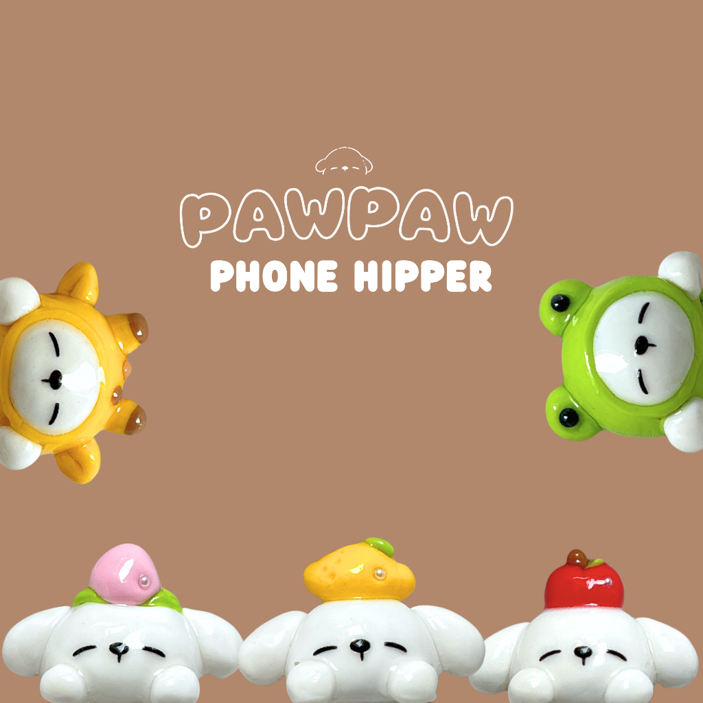 Pawpaw Phone Hipper (ตัวเกาะมือถือ) - Fruit Basket & Cute Animal  Vol.1