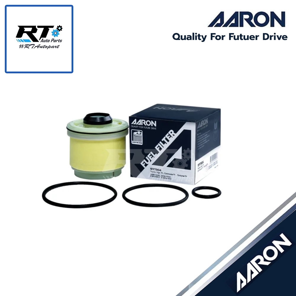 AARON กรองโซล่า Toyota Vigo Fortuner ปี02-14 Commuter ปี12-23 | กรองดีเซล | 23390-0L041 | 1FFT904