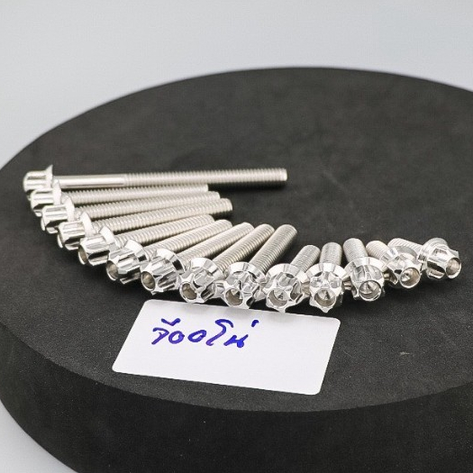 น็อตแคร้งเครื่อง จีออโน่ Giorno 14 ตัว (เฟืองเลส) น็อตสแตนเลสแท้ สำหรับมอเตอร์ไซค์ #SFshop