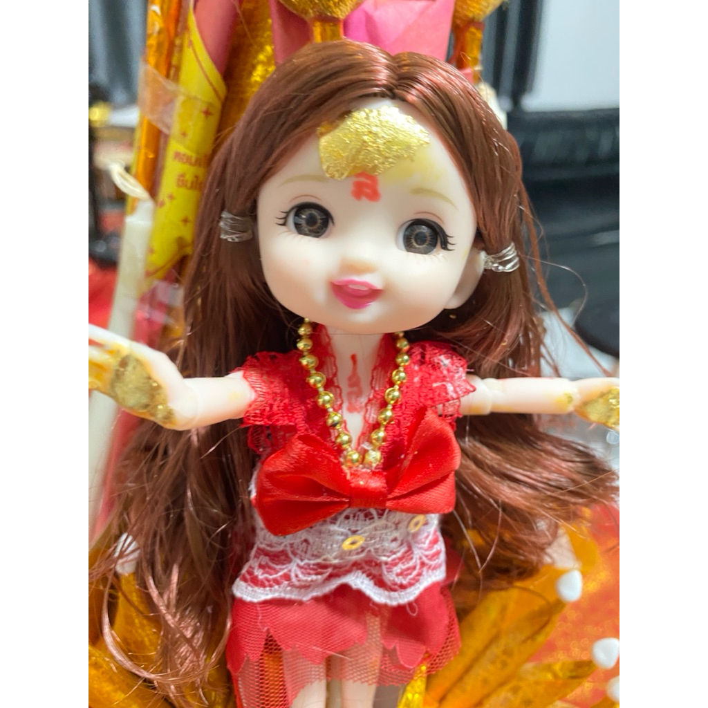 น้องกุมารี ยิ้มน่ารัก 5นิ้ว ปลุกเสกสายเทพ สายขาว