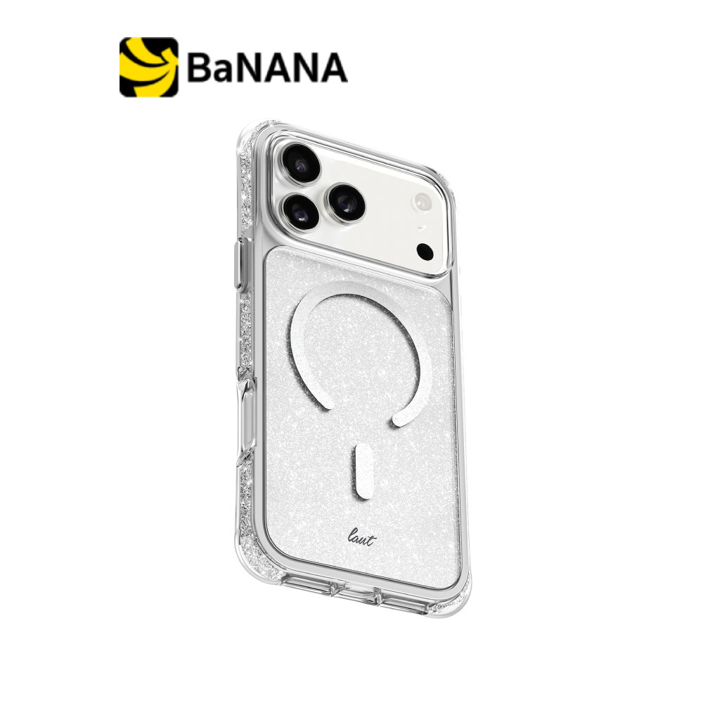 เคส LAUT iPhone 17 Pro Aero Sparkle Magsafe Crystal Silver by Banana IT