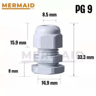 [ 1 ชิ้น ] เคเบิลแกลน Cable Glands PG7,PG9,PG11,PG13.5,PG16,PG21 สินค้าในไทย มีของพร้อมส่ง