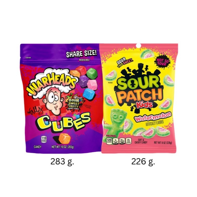 พร้อมส่งจากไทย Warheads & Sour Patch เยลลี่นำเข้าจาก USA เยลลี่รสผลไม้