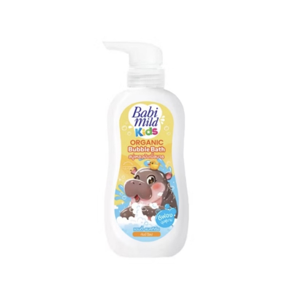 Babi mild เบบี้มายด์คิดส์ แอนตี้-แบคทีเรียล ออร์แกนิค บับเบิ้ลบาธ ขนาด 400 มล. 1 ขวด ราคา ถูกที่สุด ดีลบีเคเค แกลเลอรีภาพที่ 2